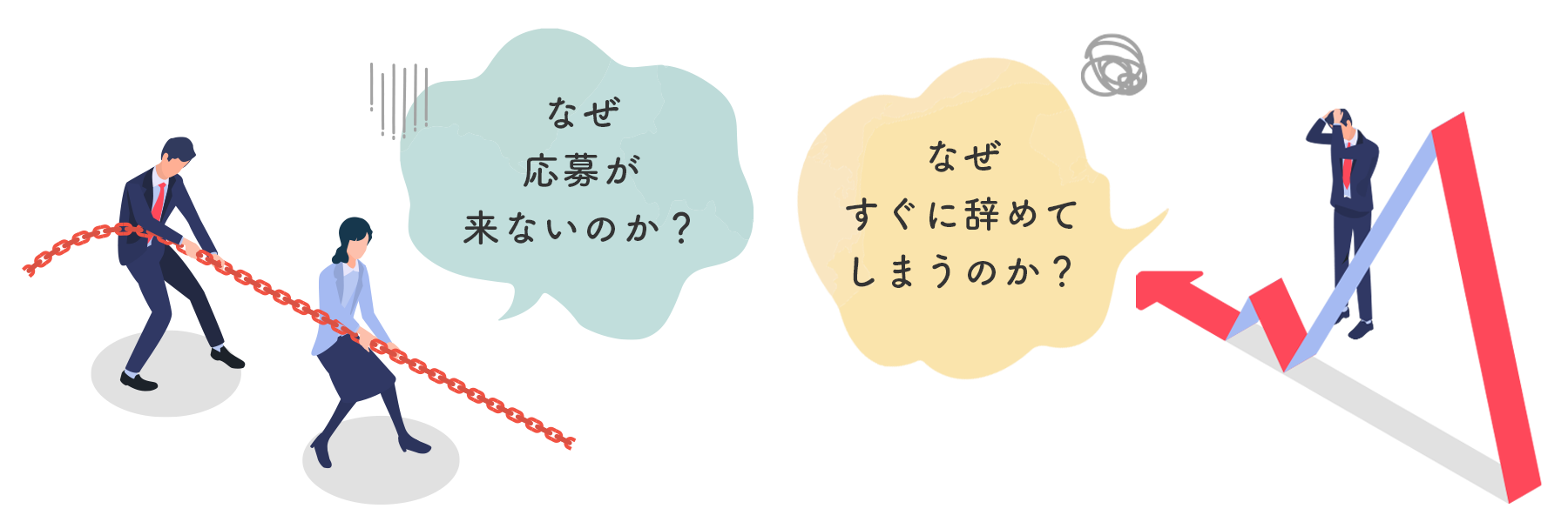なぜ応募が来ないのか|なぜすぐに辞めてしまうのか｜RP診断,採用コンサル,採用コンサルタント,無料診断｜JOB-PRIDE